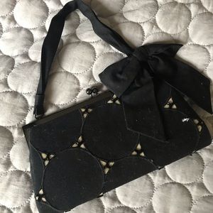 Black clutch bag